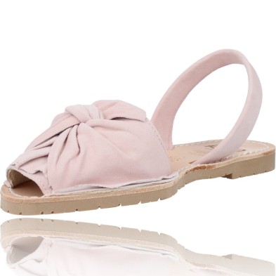 Calzados Vesga Menorquinas Sandalias Abarcas Mujer de Ria Madrid 27167-S2 ante rosa foto 4