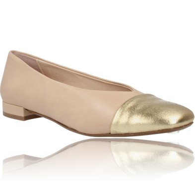 Calzados Vesga Zapatos Bailarinas Casual Planas para Mujer de Patricia Miller 5516 color oro foto 2