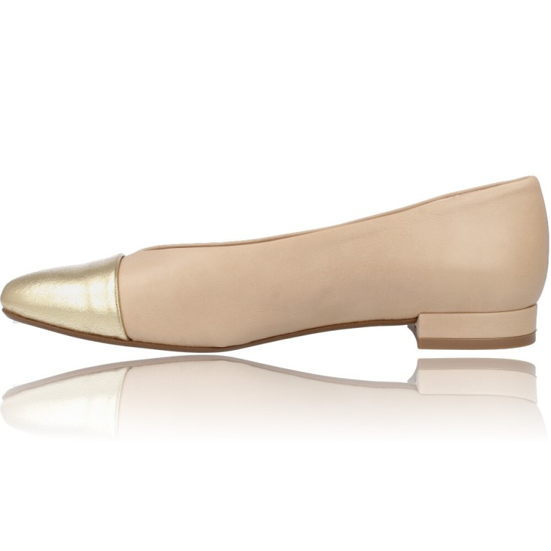 Calzados Vesga Zapatos Bailarinas Casual Planas para Mujer de Patricia Miller 5516 color oro foto 5