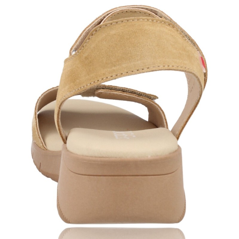 Sandalias Casual con Cuña de Piel para Mujer de Pepe Menargues 10480