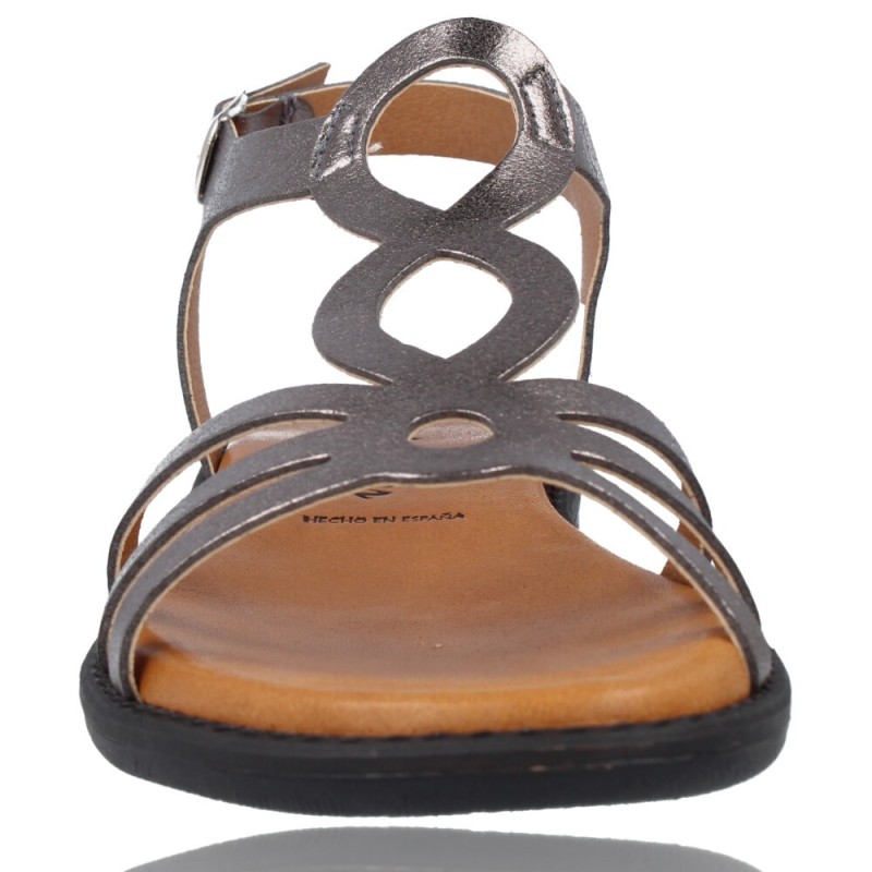 Flat Leather Sandals for Women by Patricia Miller 5627J