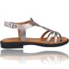 Flat Leather Sandals for Women by Patricia Miller 5627J