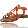 Flat Leather Sandals for Women by Patricia Miller 5627J