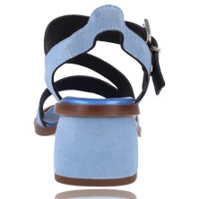 Calzados Vesga Sandalias Casual con Tacón para Mujer de Plumers 3520 color celeste foto 7