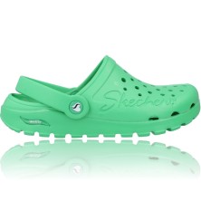 Calzados Vesga Zuecos Deportivos Foamies para Mujer de Skechers 111371 Arch Fit Footsteps - Pure Joy color verde foto 1