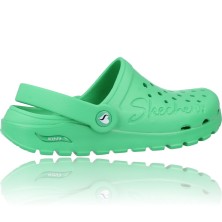 Calzados Vesga Zuecos Deportivos Foamies para Mujer de Skechers 111371 Arch Fit Footsteps - Pure Joy color verde foto 9