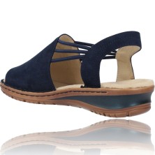 Calzados Vesga Sandalias Casual con Cuña para Mujer de Ara Hawaii 12-27241 color marino foto 5