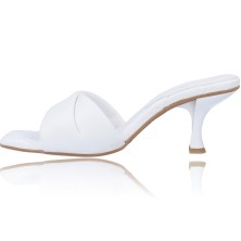 Calzados Vesga Zueco Sandalias de Piel para Mujer de Foos Marbella 01 color blanco foto 5