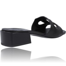 Calzados Vesga Zuecos Sandalias de Piel para Mujer de Foos Alissa 02 color negro foto 8