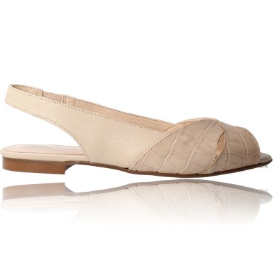 Sandalias Planas de Piel para Mujer de Patricia Miller 5542