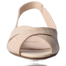 Calzados Vesga Sandalias Planas de Piel para Mujer de Patricia Miller 5542 color nude foto 3