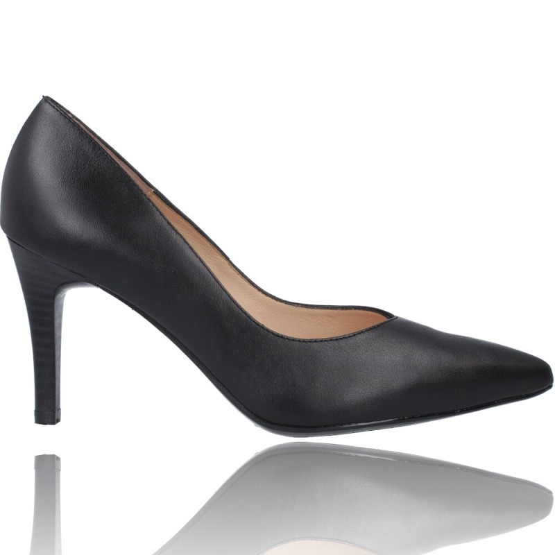 Zapatos de salón Mujer Color Negro, Hechos de Piel, Disponibles Desde  Talla 36 hasta Talla 41