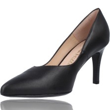 Calzados Vesga Zapatos de Vestir Salón con Tacón de Piel para Mujer de Patricia Miller Nerja 5530 color negro foto 4