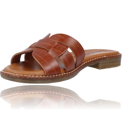 Clogs Flat Leather Sandals for Women by Patricia Miller Denia 5625