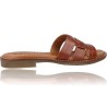 Clogs Flat Leather Sandals for Women by Patricia Miller Denia 5625