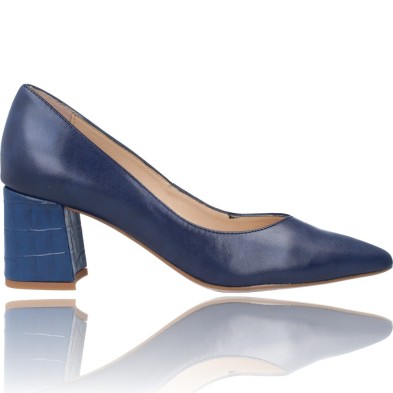 Calzados Vesga Zapatos Salón de Vestir con Tacón para Mujer de Patricia Miller 5533 color marino foto 1