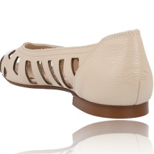 Calzados Vesga Zapatos Bailarinas Planas de Piel para Mujer de Patricia Miller 5540 color arena foto 6