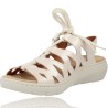 Casual Sandals with Laces for Women by Calzados Vesga 845