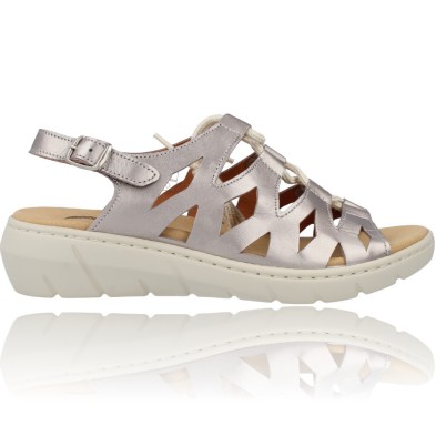 Casual Sandals with Laces for Women by Calzados Vesga 845