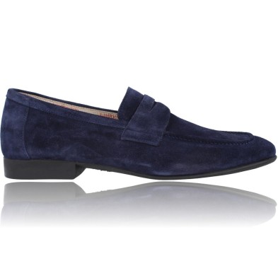 Calzados Vesga Zapatos Mocasines de Piel para Hombres de Luis Gonzalo 7979H color marino foto 1