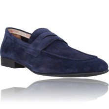 Calzados Vesga Zapatos Mocasines de Piel para Hombres de Luis Gonzalo 7979H color marino foto 2