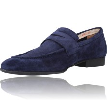 Calzados Vesga Zapatos Mocasines de Piel para Hombres de Luis Gonzalo 7979H color marino foto 4