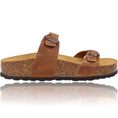 Flat Bio Leather Sandals for Women by Okios 938 Manila-004