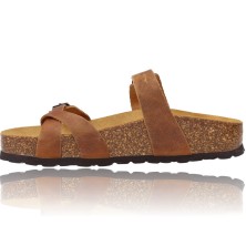 Calzados Vesga Sandalias Planas Bio de Piel para Mujer de Okios 938 Manila-004 color cuero foto 5