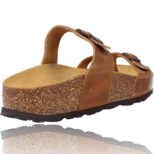 Calzados Vesga Sandalias Planas Bio de Piel para Mujer de Okios 938 Manila-004 color cuero foto 8