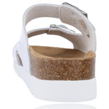 Calzados Vesga Sandalias Anatómicas con Cuña para Mujer de Scholl Modava Wedge AD F24264 color blanco foto 7