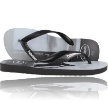 Calzados Vesga Sandalias Chanclas Flip-Flop Hombre Havaianas Hype 4127920 - color negro y blanco foto 1