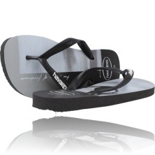 Calzados Vesga Sandalias Chanclas Flip-Flop Hombre Havaianas Hype 4127920 - color negro y blanco foto 8