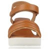 Leather Wedge Sandals for Women by Weekend Maldonado 16303