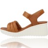 Leather Wedge Sandals for Women by Weekend Maldonado 16303