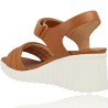 Leather Wedge Sandals for Women by Weekend Maldonado 16303