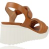 Leather Wedge Sandals for Women by Weekend Maldonado 16303