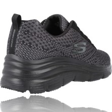 Zapatillas Deportivas Sneakers Casual  Mujer de Skechers Fashion Fit 12719 negro foto 8