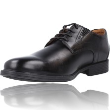 Calzados Vesga Zapatos Hombre Vestir Cordones de Clarks Whiddon Plain negro foto 4