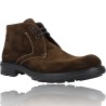 Casual Leather Ankle Boots with Laces for Men by Luis Gonzalo 7946H