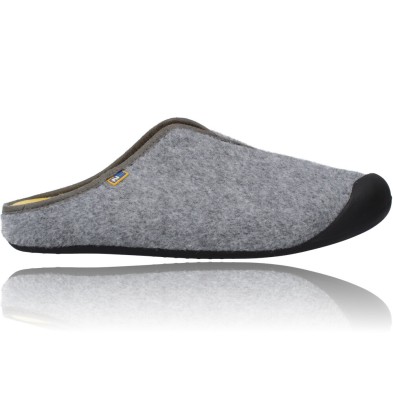 Calzados Vesga Zapatillas de Casa para Hombres sin Talón Pantuflas de Nordikas Nix Cab Artik 9925 gris y negro foto 1