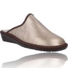 Women&#39;s Leather Slingback House Slippers by Nordikas Top Line Sra 7399