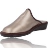 Women&#39;s Leather Slingback House Slippers by Nordikas Top Line Sra 7399