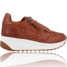 Women&#39;s Casual Leather Trainers by Carmela Shoes 160209