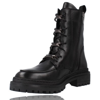 Damen-Militärstiefel aus Leder von LOL Shoes 7007 Liesel
