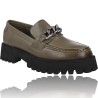 Damen-Leder-Mokassin-Schuhe von Carmela Shoes 160358