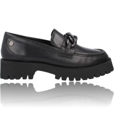 Calzados Vesga Zapatos Mujer Mocasín Piel de Carmela Shoes 160358 negro foto 1