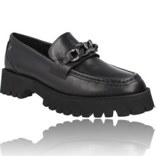Calzados Vesga Zapatos Mujer Mocasín Piel de Carmela Shoes 160358 negro foto 2