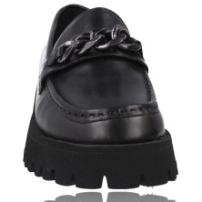Calzados Vesga Zapatos Mujer Mocasín Piel de Carmela Shoes 160358 negro foto 3
