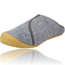 Calzados Vesga Zapatillas de Casa para Hombres sin Talón Pantuflas de Nordikas Nix Cab Artik 9925 mostaza foto 4