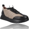 Women&#39;s Casual Leather Trainers by Wonders Supra A-2431
